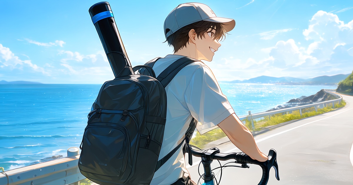 自転車で釣りに行きたい｜投げ竿は積めない、国道は怖い、青切符も始まる